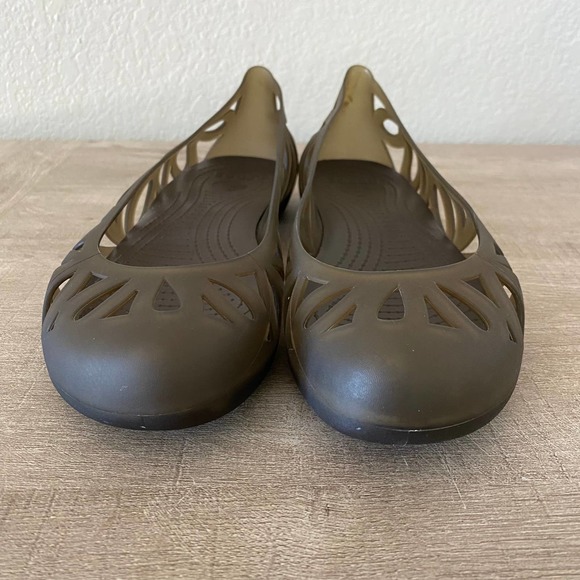 Crocs Adrina III Womens Slip On Round Closed Toe Cut Out Ballet Flats Shoes 11 - Picture 9 of 9